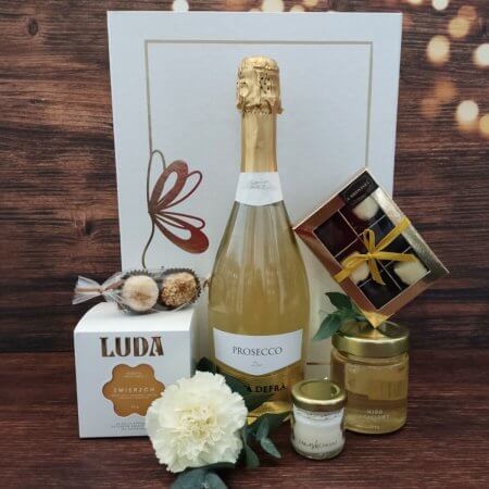 Zestaw upominkowy ze świecą