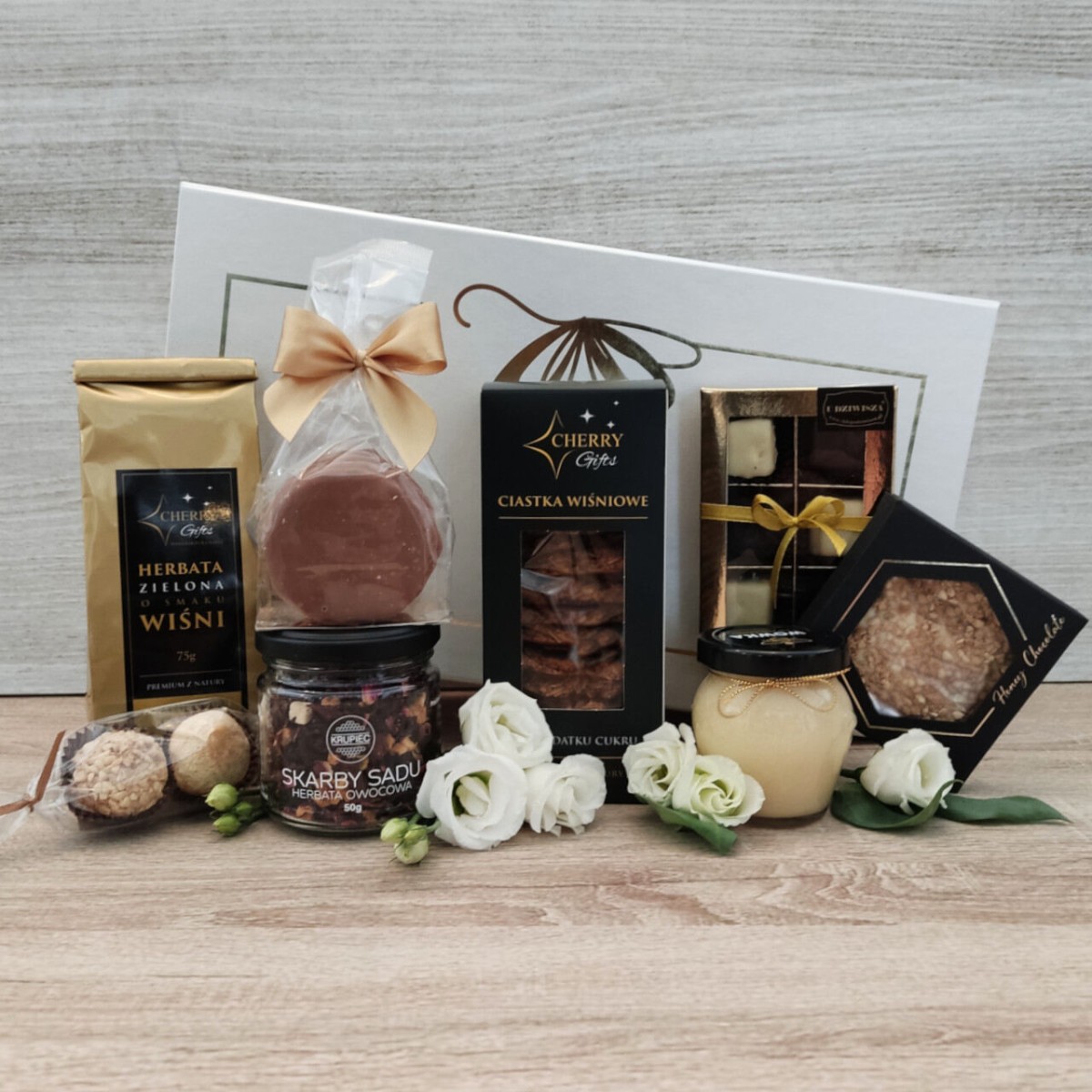 Herbaciany prezent w pudełku