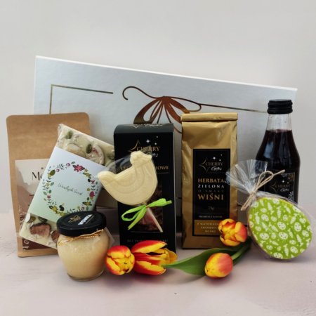 Wielkanocne bezalkoholowe pudełko prezentowe