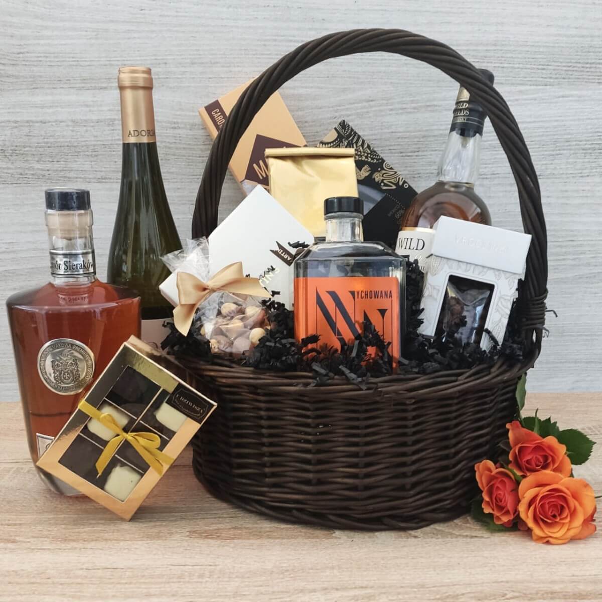 Okazały kosz prezentowy